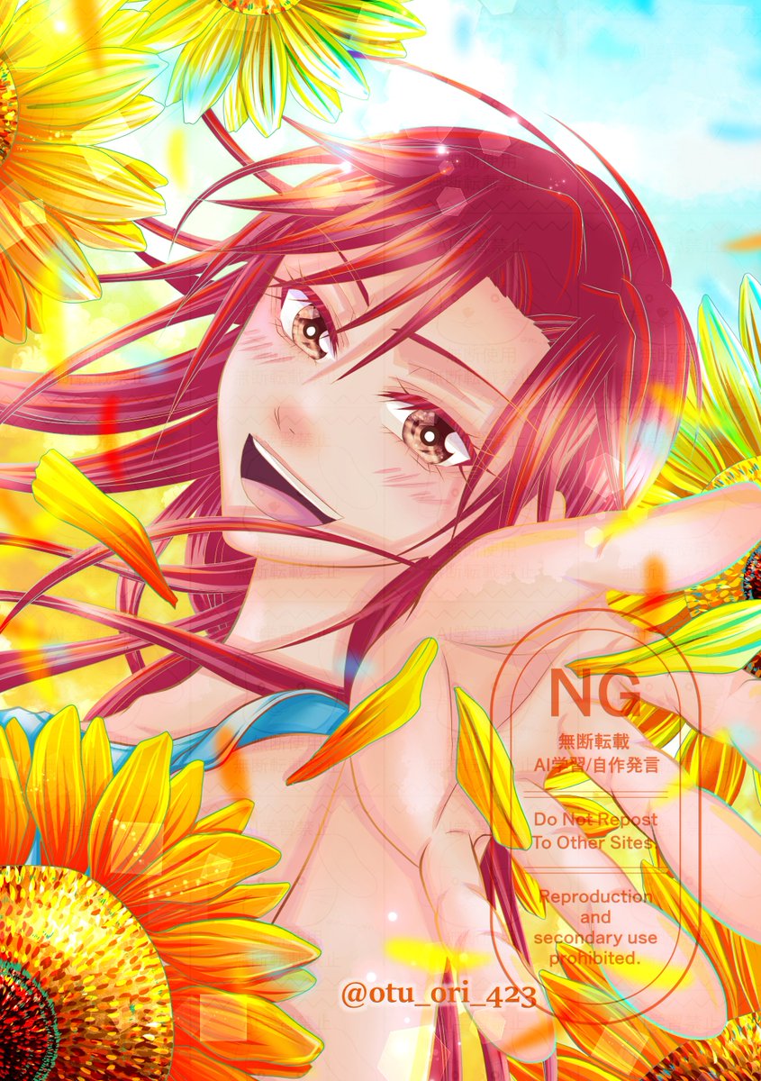 🎊 #2025年自分が選ぶ今年上半期の4枚 🎊

①2025お年賀挨拶用。椿～っ🌸
②2025イースター。計13描いた思い出😇
③緑の紫陽花。緑メインの絵を描くのは珍しいかも💚
④向日葵ーっ❣️6月なのに、夏を先取りしてみた絵🌻

下半期は漫画制作が多くなりそうですが、引き続き、よろしくお願いしますっ🙏💕