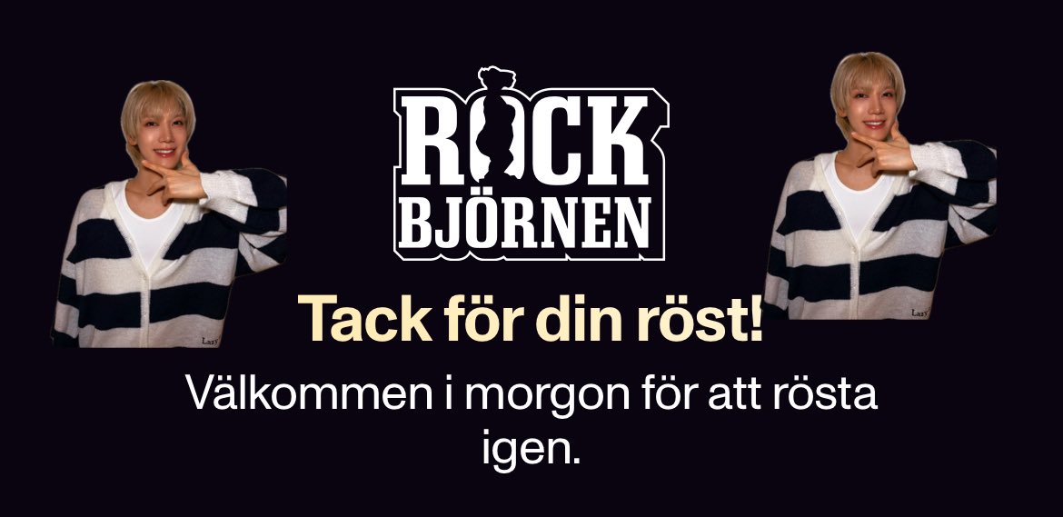 วันนี้มีเทรนแท็ก แค่ทุกคนอย่าลืมแวะไปโหวตนะคะ เราจะเอาแท็ก 1M และถ้วยค่าา 🫧
🏆 International Song of the Year | Rockbjörnen 2025 🏆
🗳️ Rockbjörnen 2025
🔗 special.aftonbladet.se/story/rockbjor…
🗓️ 02 กันยายน 
15:00 CEST | 22:00 KST | 20:00(เวลาไทย)
#VoteForTEN #โหวตเพื่อเตนล์