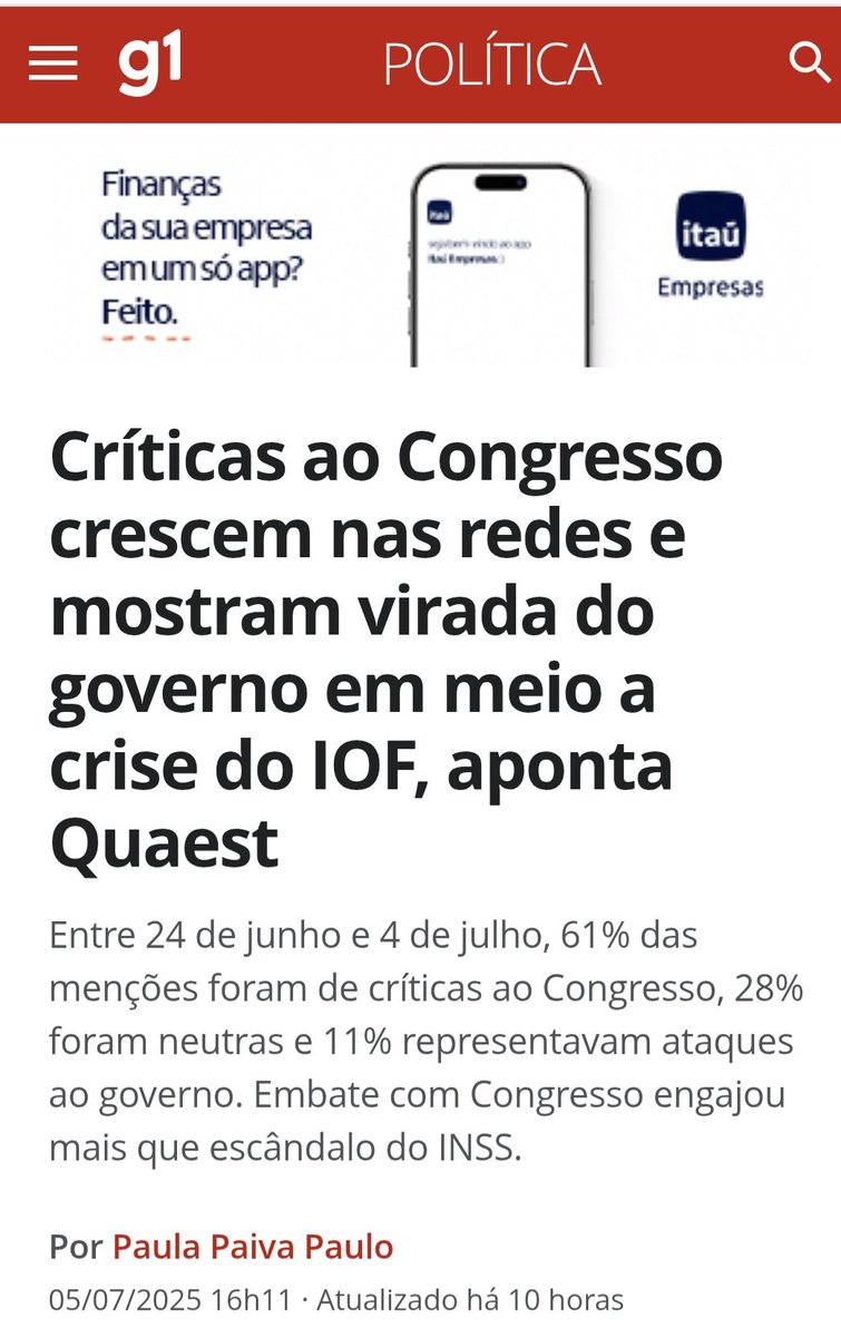 Embate com Congresso engajou mais que escândalo do INSS