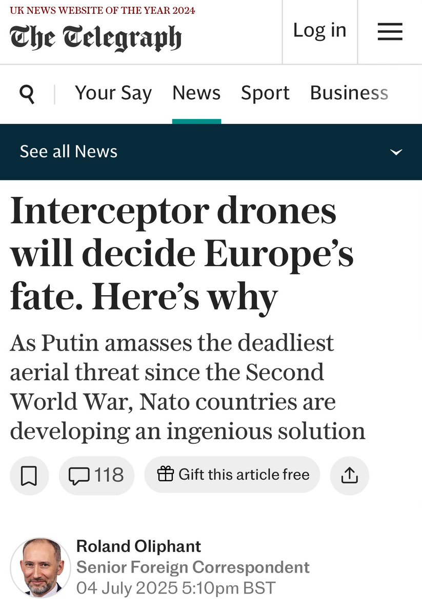 The other night, the Russian war criminals launched the largest air attack of the war to date, with 539 drones and 11 missiles. The Ukrainians took out 478 drones. They pioneered the use of cheap interceptor drones, which provide for a far better cost exchange ratio compared to