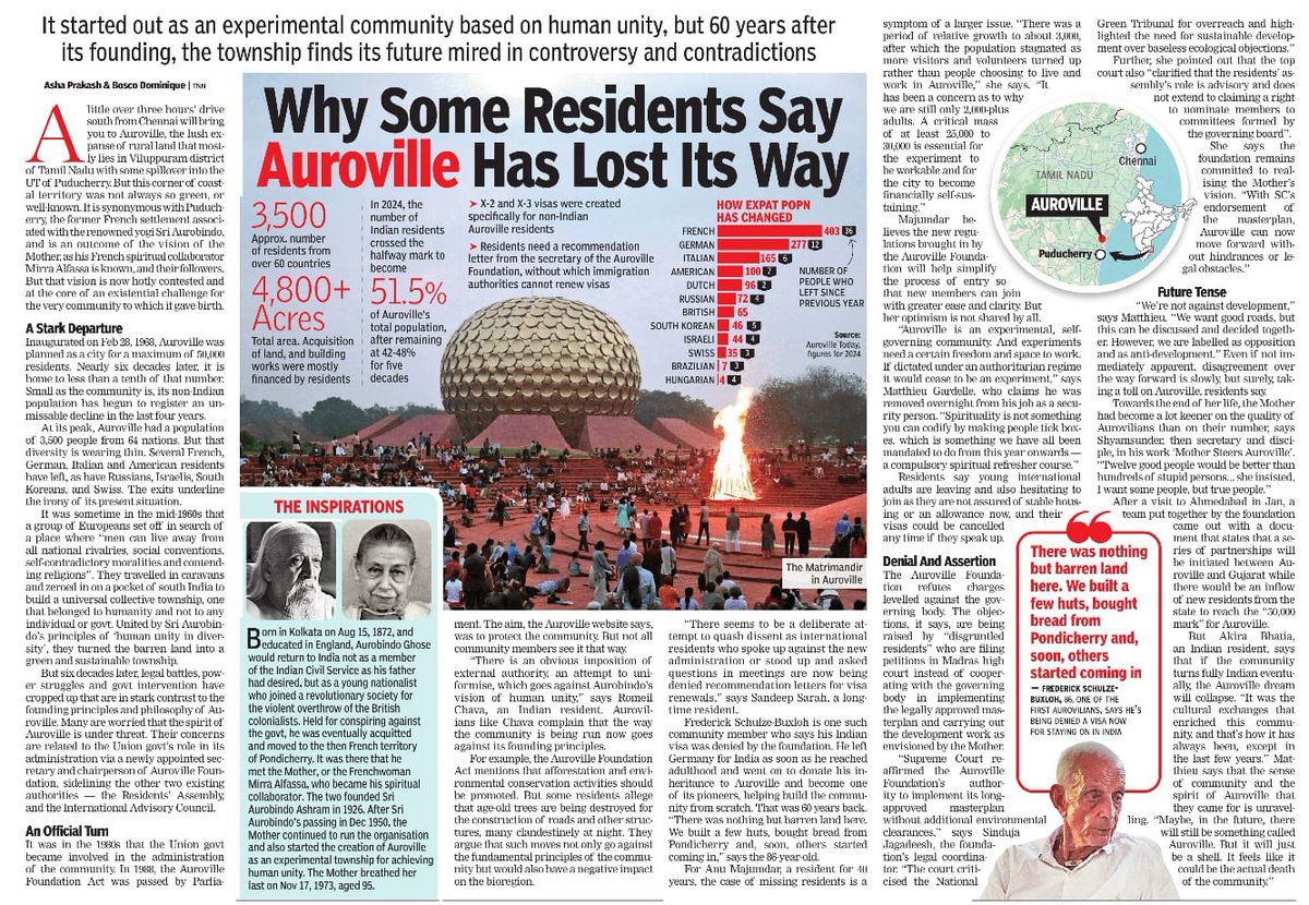 Auroville fighting battle for its survival.