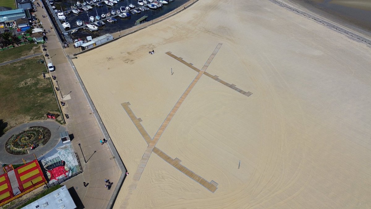 We’ve moved on at a pace since then. With the support of <a href="/RydeTownCouncil/">Ryde Town Council</a> <a href="/Na_Shers/">NaSher</a> have produced 320m of wooden boardwalk being used by wheelchairs, buggies and pedestrians to access the sands.