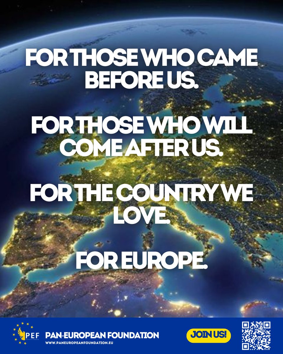 PEF_info's tweet image. 🇪🇺 If the sole goal is to win an election in the 2030s, there won’t be a Europe left worth winning for. One more decade of decline, one more decade of drift, division, and dependency, and we may lose the very idea of Europe itself.
The Pan-European Foundation was not created to…