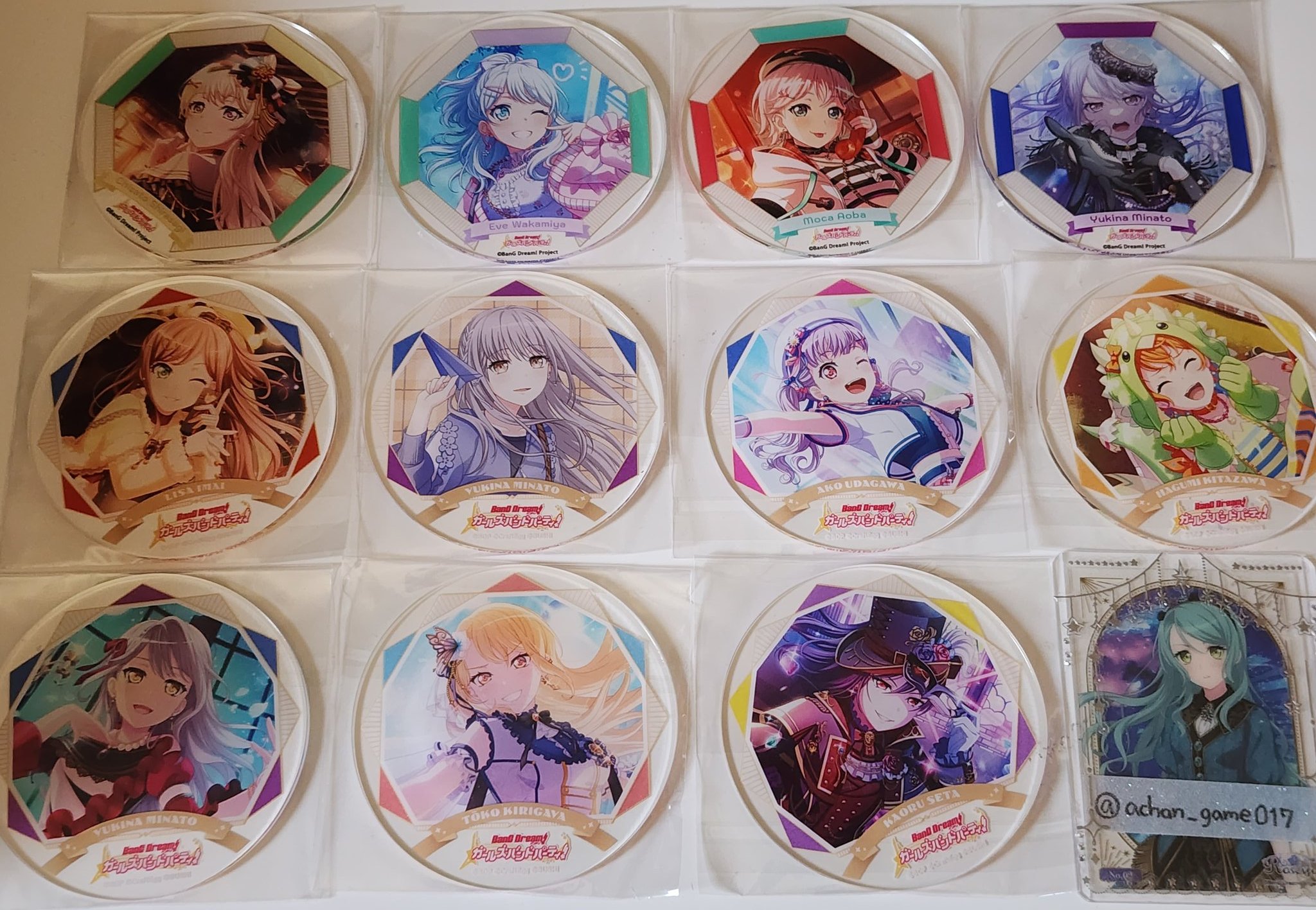 バンドリ！ グラッテ Roselia アクリルコースター バンドリ アニメイト グラッテ アクリルコースター Roselia