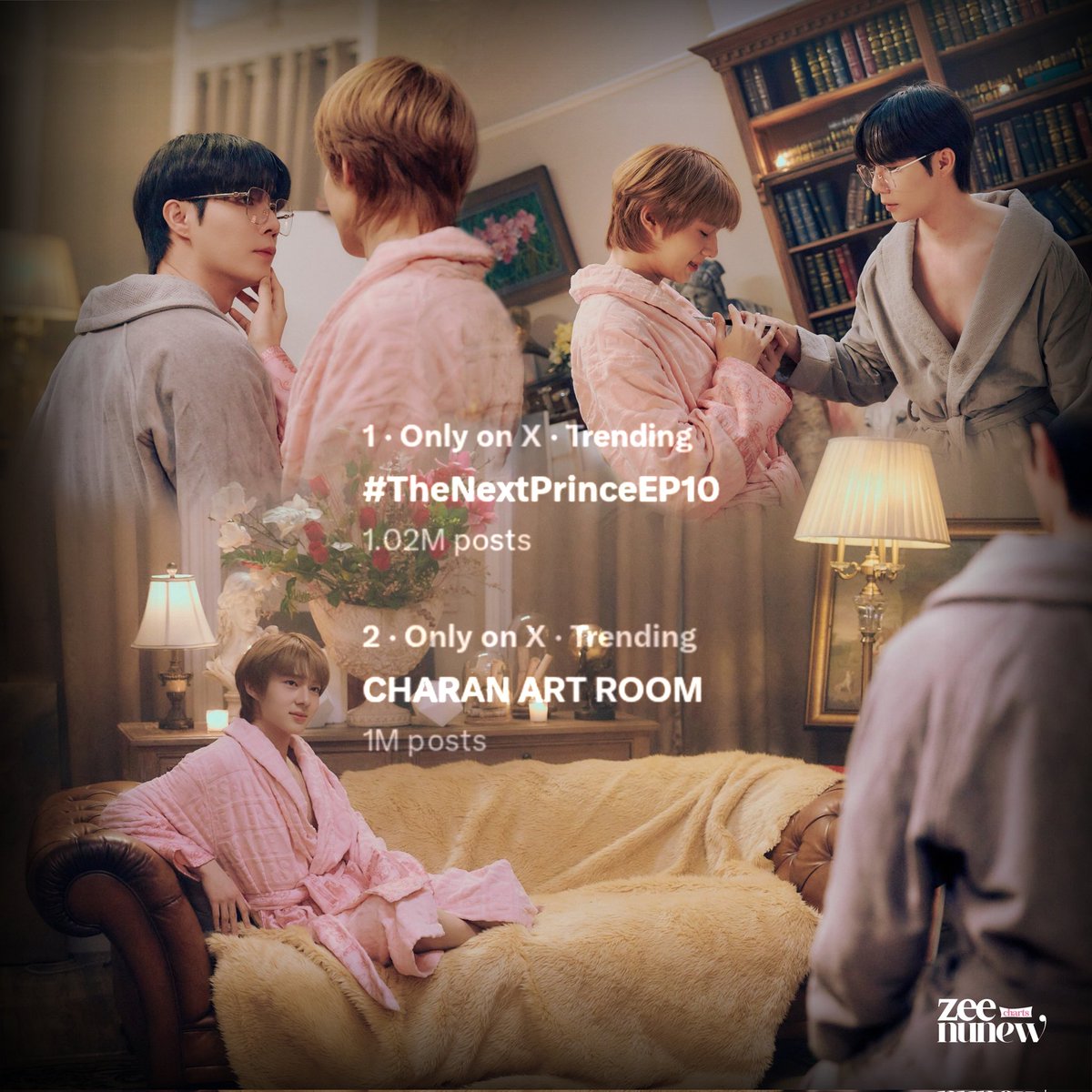2 MILLION posts combining the hashtag and keyword! 
 
Amazing work, everyone! Let’s keep the energy up and keep sharing posts. 

CHARAN ART ROOM
#TheNextPrinceEP10 #ZeeNuNew