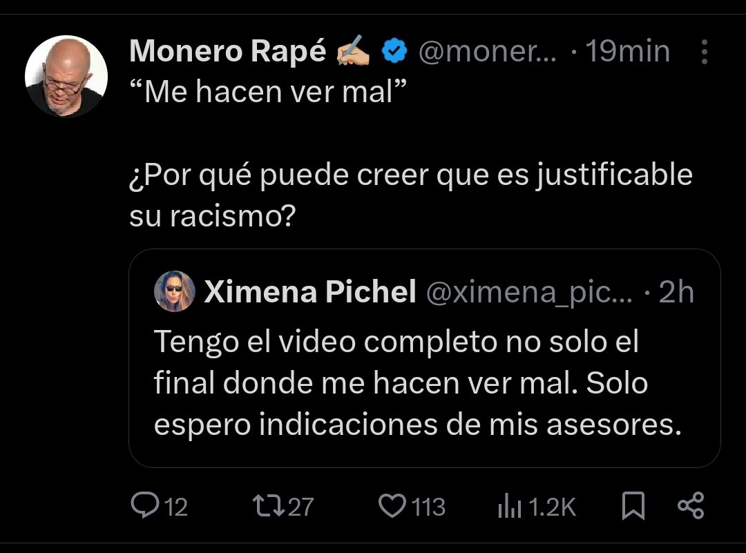 Está a muy poco de dibujarla decapitada.