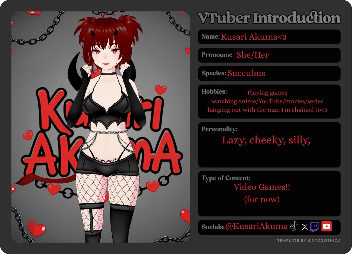KusariAkuma's tweet photo. Vtuber Intro!! (debut July 7th)
#vtuber #vtubermodel #3dvtuber https://t.co/JFDEOx461C