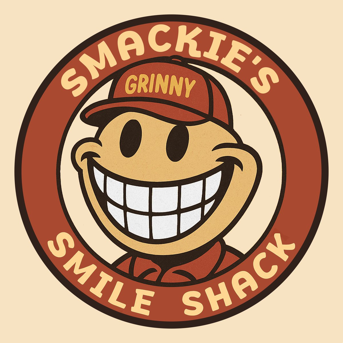 WELCOME TO SMACKIE’S SMILE SHACK™
Please ignore the static. The fryers are fine.
And no, that’s not blood.

📼 New analog horror podcast from Ghost Wolf Creative
🍔 Corporate training has never been this cursed
🪦 Coming soon.

#SmackiesSmileShack #AnalogHorror #HorrorPodcast