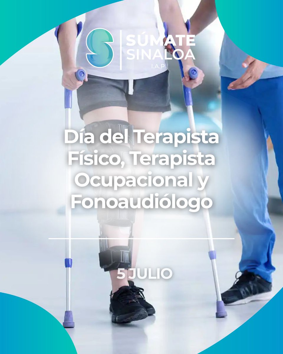 #Efemerides 📅| 👨🏻‍⚕️Hoy, 5 de Julio,🎉el Día del Terapista Físico,Ocupacional y Fonoaudiólogo, se resalta la labor invaluable de estos profesionales dedicados a la rehabilitación y al mejoramiento de la calidad de vida de las personas.

#HeroesDeLaSalud #SúmateSinaloa💙💚