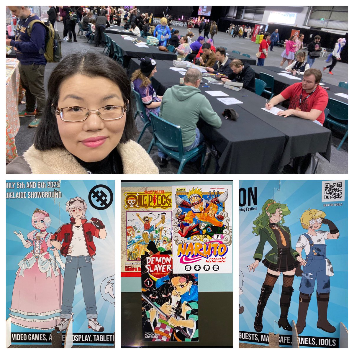 Queenie Chan (@queeniechanhere) on Twitter photo Day2 at AVCon in Adelaide, the 🎨Art Zone🖌️ is packed, and I’m almost sold out of ‘the Dreaming’ manga! #avcon2025
⭐️REMINDER: ⭐️
Workshop on ‘How to Draw a Shonen Jump Battle Manga Hit’ at 3-4pm in Workshops!
<a href="/TeamAVCon_/">AVCon 🔜 AVCon2025</a> Day2 at AVCon in Adelaide, the 🎨Art Zone🖌️ is packed, and I’m almost sold out of ‘the Dreaming’ manga! #avcon2025
⭐️REMINDER: ⭐️
Workshop on ‘How to Draw a Shonen Jump Battle Manga Hit’ at 3-4pm in Workshops!
<a href="/TeamAVCon_/">AVCon 🔜 AVCon2025</a>