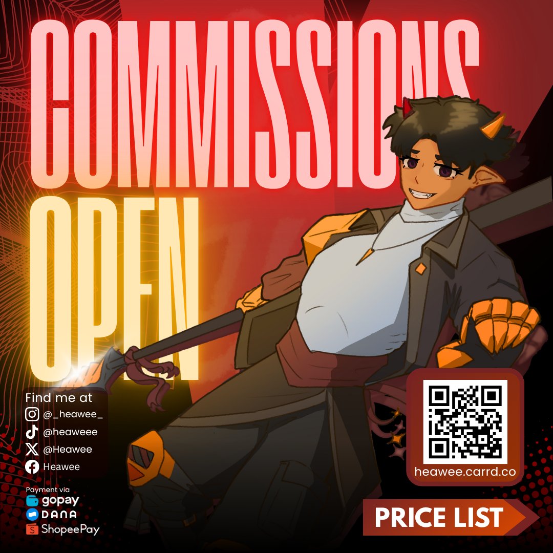 Heawee's tweet photo. 📢 Art Commission Open 📢
[ILLUSTRATION]

 Check https://t.co/Qk5lI9AKI9 or DM me for more details 

#art #vtuber #vtubercommission
#artcommission #commissionopen #digitalartcommission #commissionartist #commissionnow #opencommission #artistforhire #commissionwork https://t.co/kU9bDsPBsh