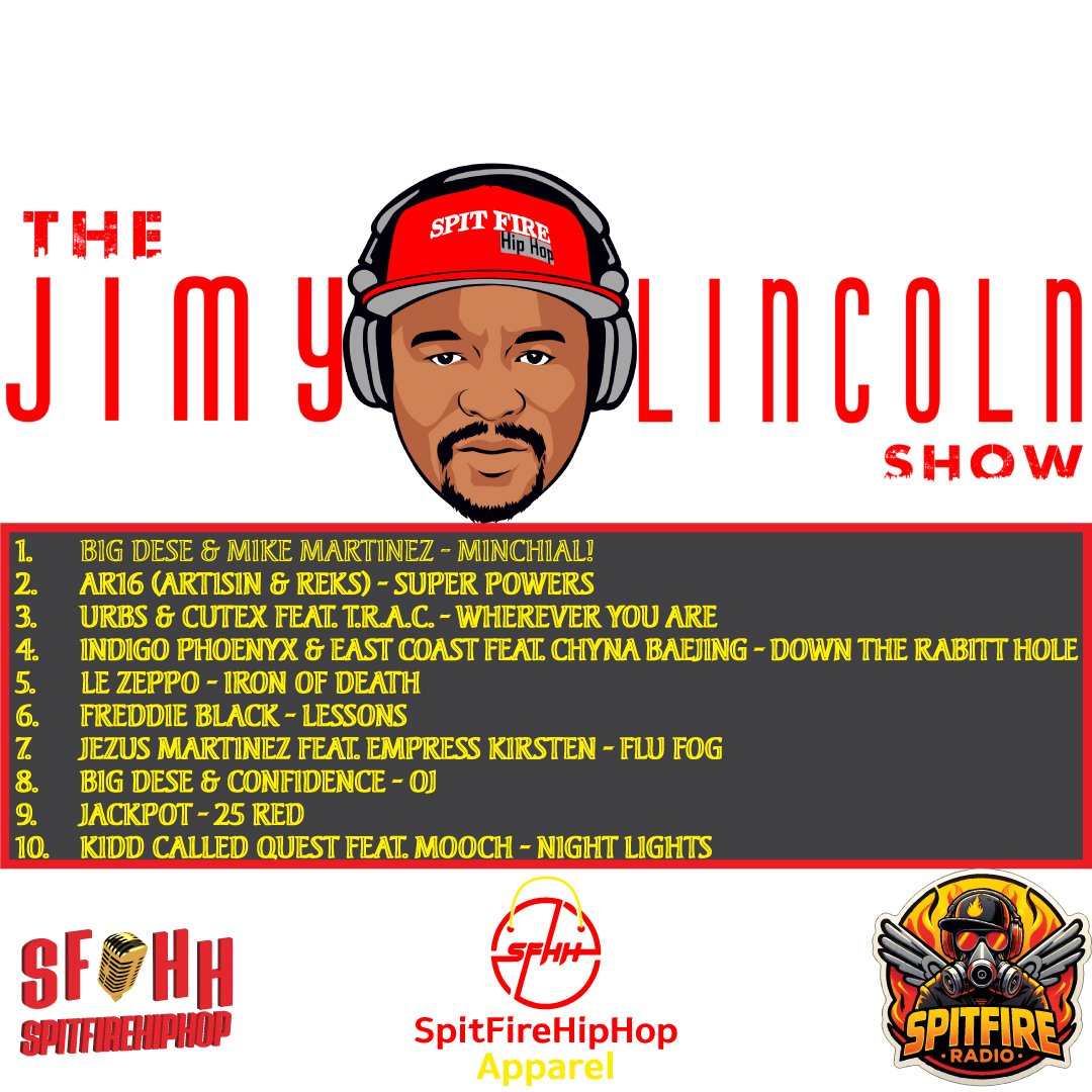 SpitFireRadio_'s tweet image. 🚨 LIVE TONIGHT at 10:30 PM CST!
The Jimy Lincoln Show returns to Spit Fire Radio 🎙️
Expect 🔥 debates, real talk, and maybe a few surprises. Don’t sleep on it.
Listen here: 👉🏾 myksfr.com
@JimyLincoln #SpitFireRadio #RadioTonight #AustinTx