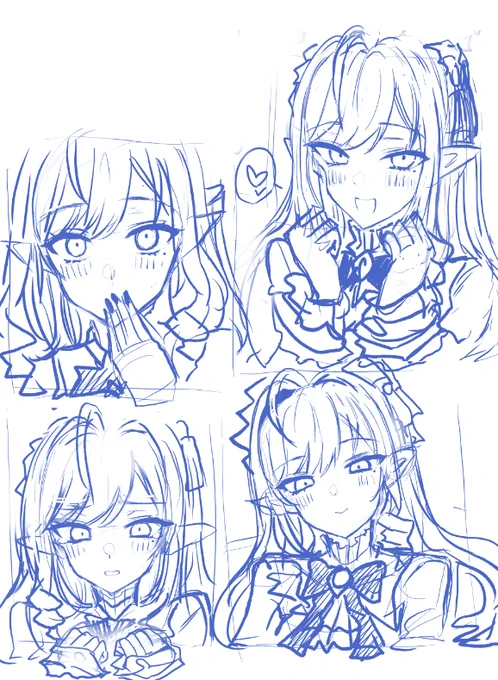 ビビアン描けるようになるぞと練習した跡