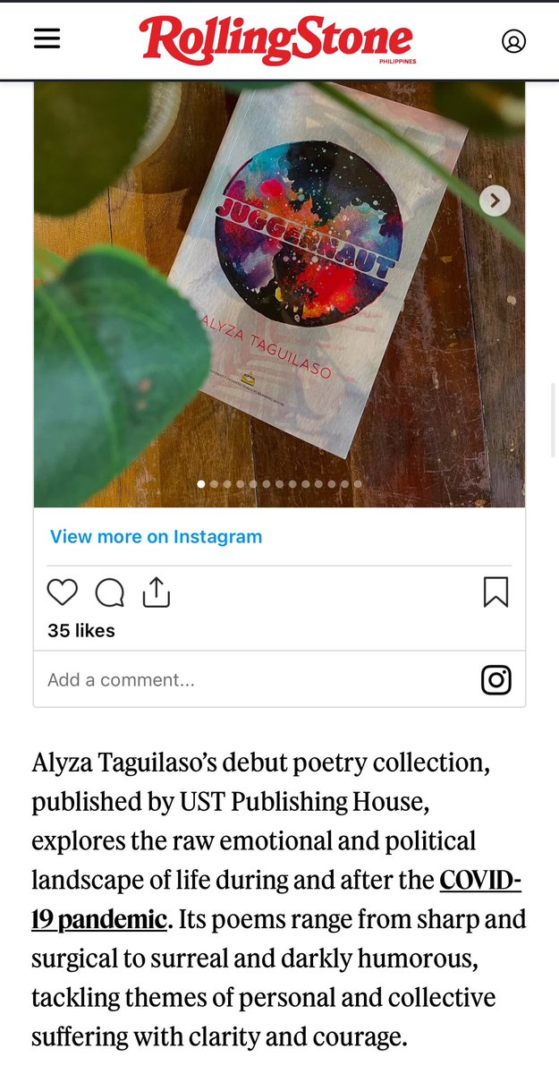 Thank you Rolling Stone Philippines for this feature! ☺️​ rollingstonephilippines.com/culture/books/… #PhilippinePoetry