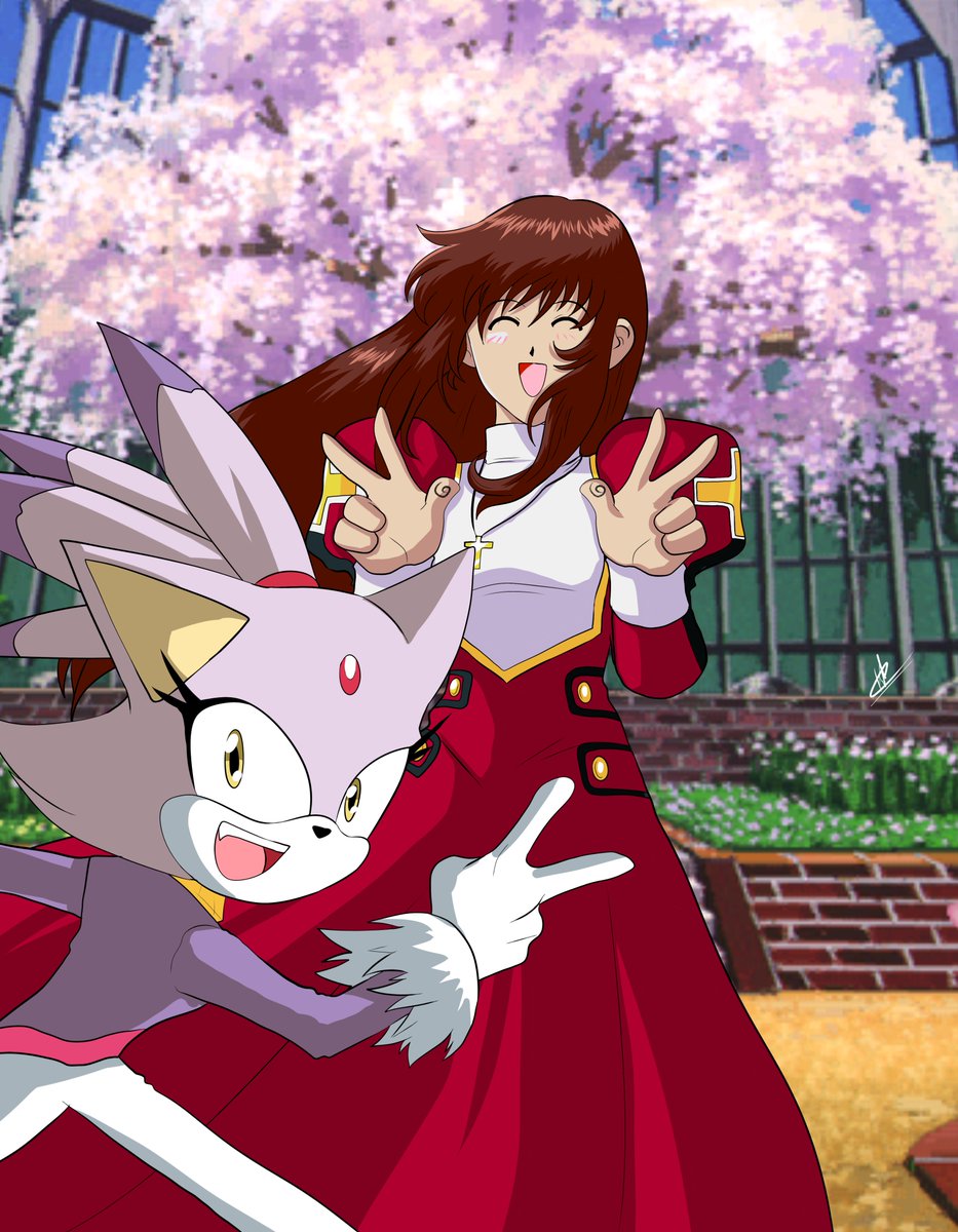 shinzankuro's tweet image. 「熱血姫と間抜け天使」 | shinzankuro #pixiv pixiv.net/artworks/13236… 

#SEGA #SAKURAWARS #SONIC #サクラ大戦 #ソニック