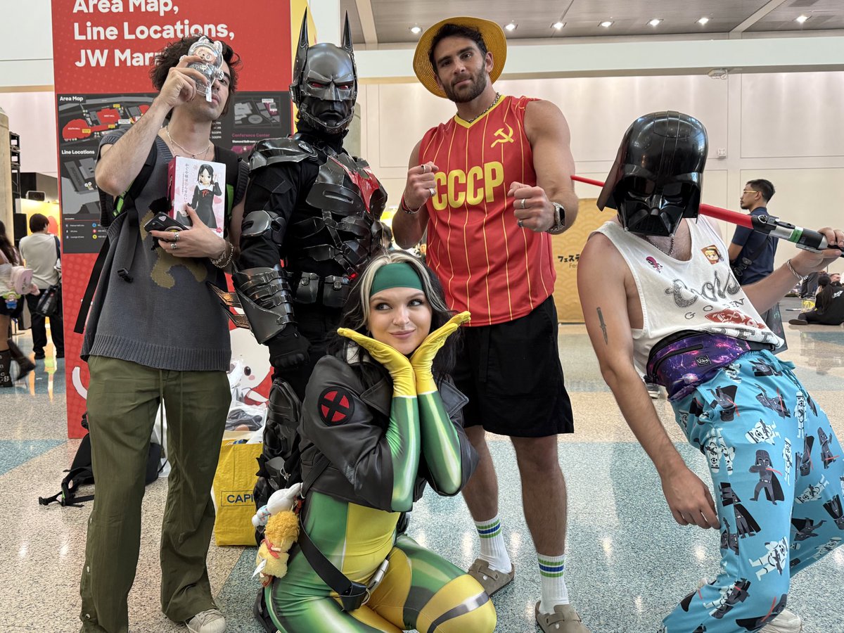 idiotpeach's tweet image. what a fun anime expo stream :)

thank you for watching 
@Marche @TheWillNeff @hasanthehun @cyr