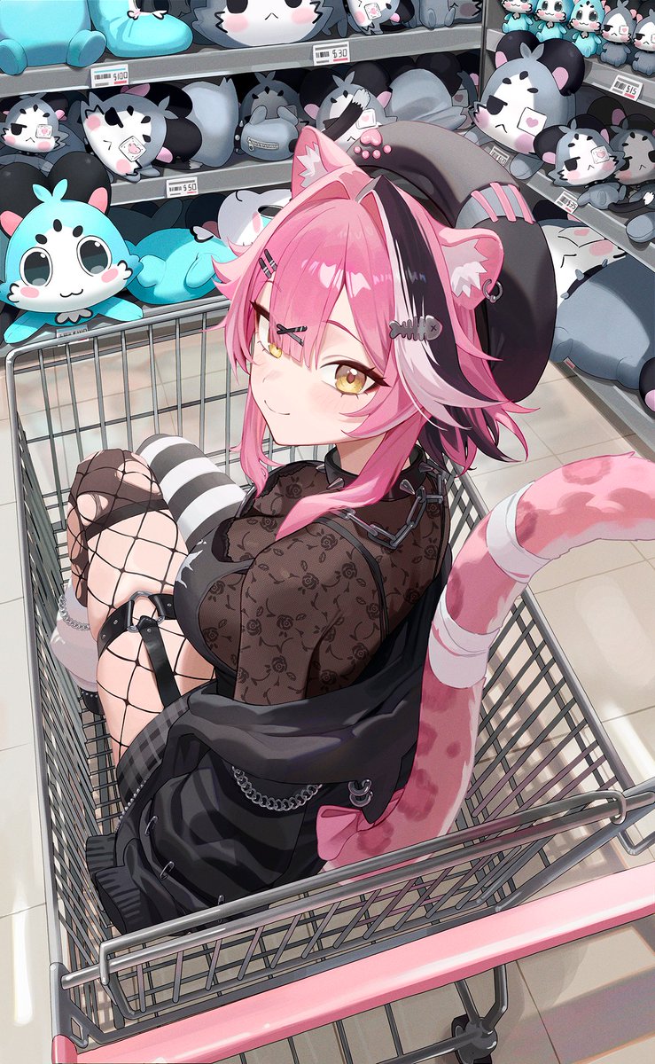 @omochiarts: RT by @raorapanthera: Shopping a cat 🛒🐱 Gothera #RaorArt