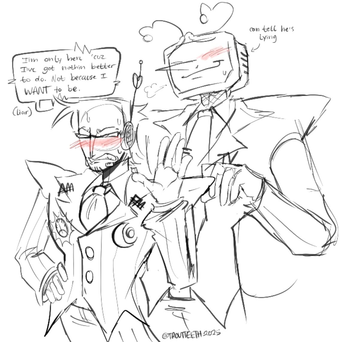 he doesn't WANNA be there. Can't you see?? (📻📺)