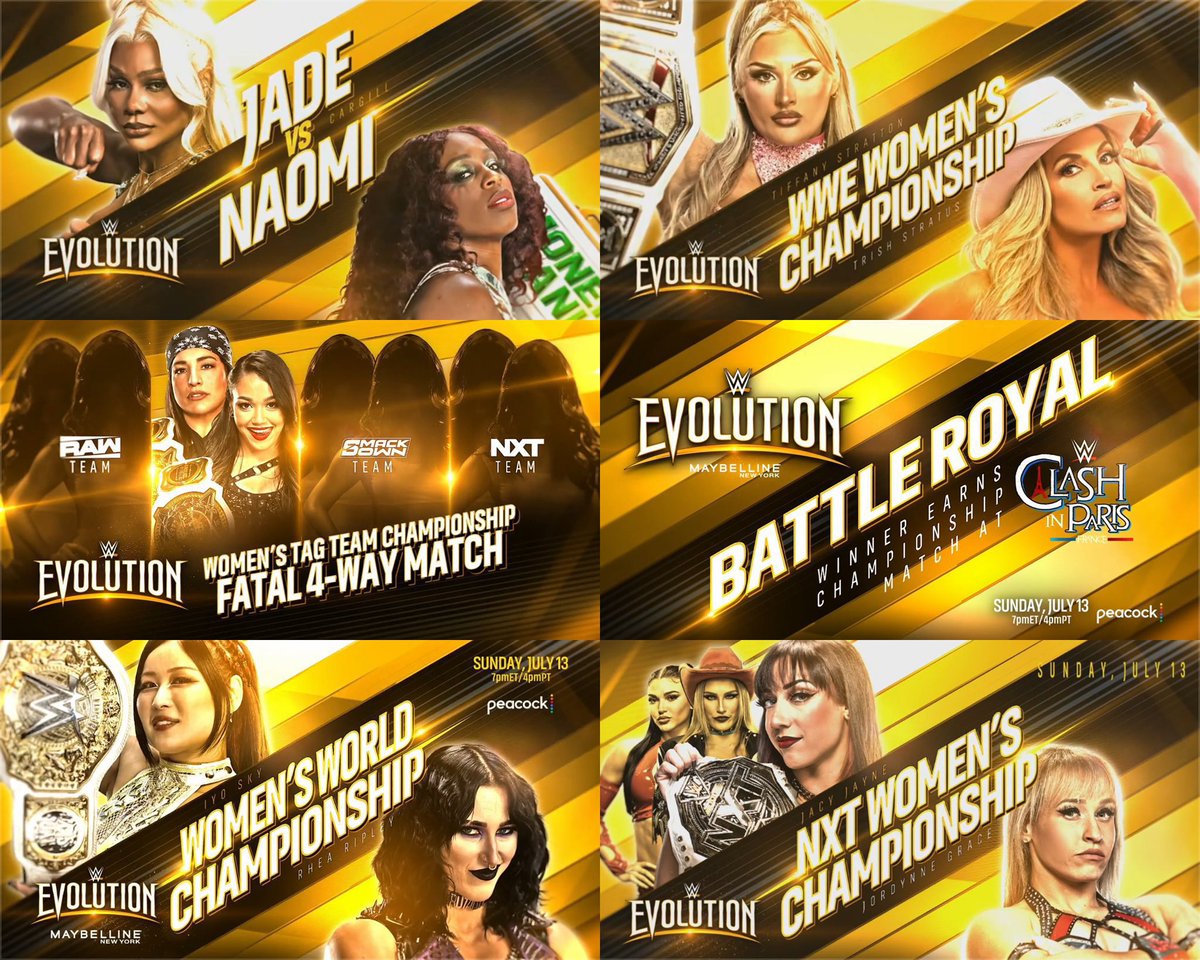 This is such a false narrative. Damn near every match on the card has a storyline outside of the Battle Royal and Trish/Tiffany even tho the seeds for Trish/Tiff were laid months ago 

They even started the build for Liv/Nikki the same night the SNME 

Stop the cap