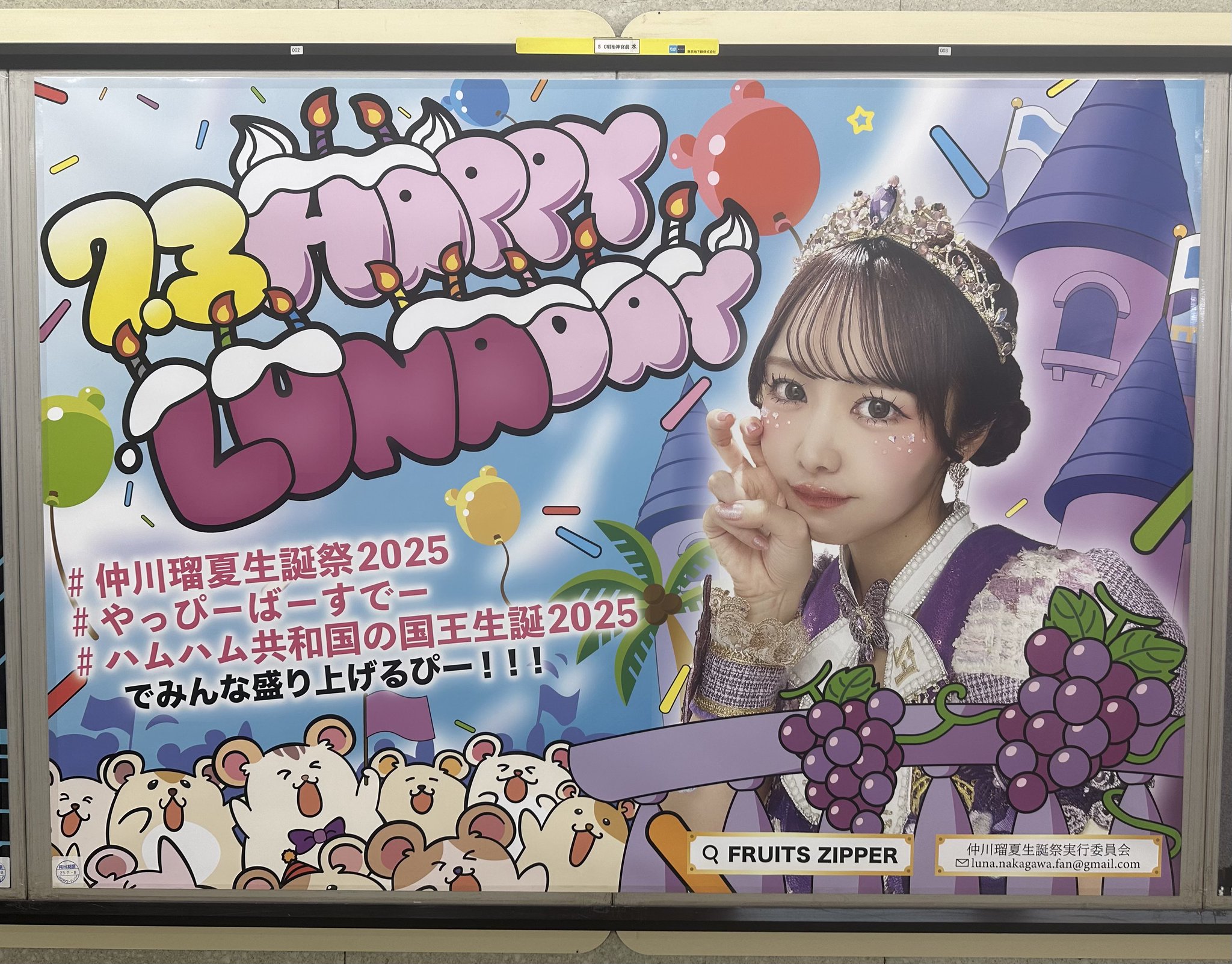 仲川瑠夏 生誕祭2025 オン特 A3ポスター