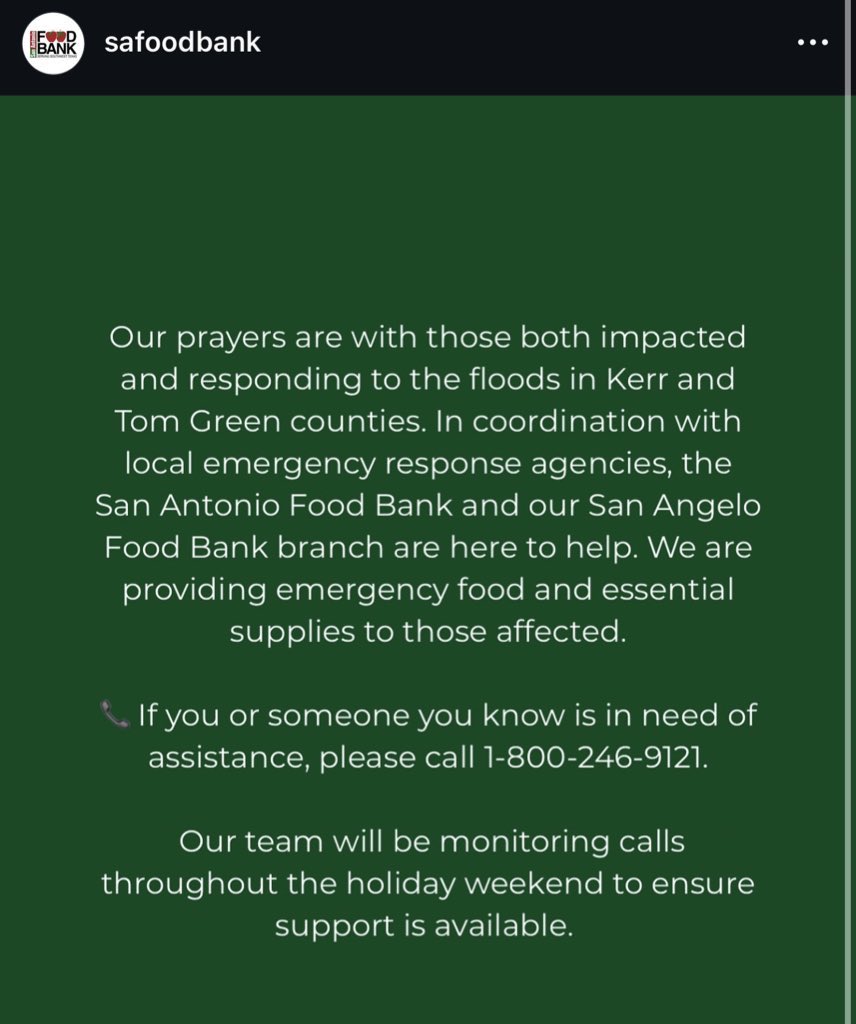 taylor (taylor’s version) 🤍 (@taylorcurl1) on Twitter photo For anyone affected by the flooding, <a href="/RedCrossCSTR/">Central TX Red Cross</a> has provided multiple shelter locations for those who need a place to go, and <a href="/safoodbank/">San Antonio Food Bank</a> is providing food and supplies to those in need. For anyone affected by the flooding, <a href="/RedCrossCSTR/">Central TX Red Cross</a> has provided multiple shelter locations for those who need a place to go, and <a href="/safoodbank/">San Antonio Food Bank</a> is providing food and supplies to those in need.