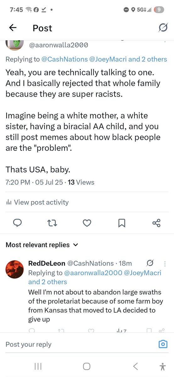 Intersectional-Ancom CIA Agent (@aaronwalla2000) on Twitter photo When youre complaining to another leftist about how racist your family was, and how many rural whites hold pretty racist opinions, and then that leftist scolds you and goes to organize reactionary white people, you know they are being polite to suck up to whitie. Why, "leftists"? When youre complaining to another leftist about how racist your family was, and how many rural whites hold pretty racist opinions, and then that leftist scolds you and goes to organize reactionary white people, you know they are being polite to suck up to whitie. Why, "leftists"?