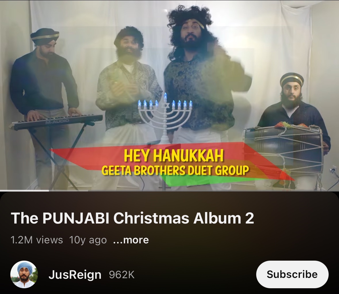 Parts of the supposed intellectual elite are losing their shit because a brown dude posted a video of a joke Christmas album from a decade ago to wish people a happy holiday. In this video YouTube comedian JusReign is part of a comedic band performing a joke Christmas album in