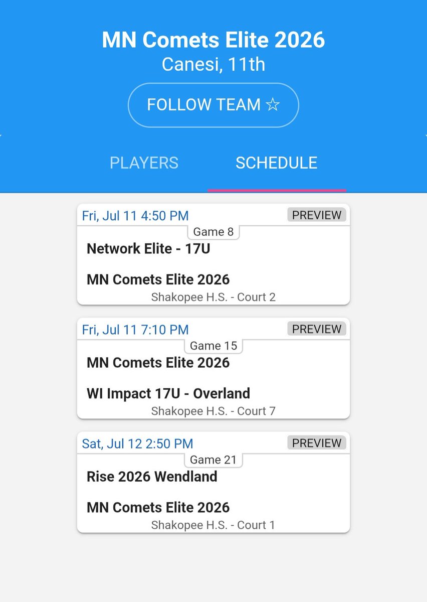 MN Comets Girls tweet media