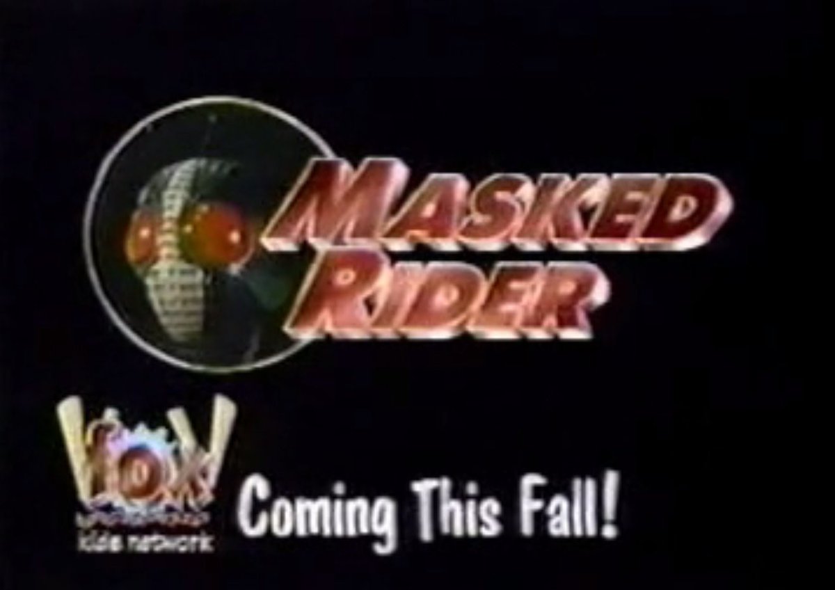 SRFlubber's tweet image. It began with video clips of three Kamen Rider projects hastily churned through the machine of corporate hubris under the wake of Power Rangers' runaway success.
And now through simulcasting, Kamen Rider is back on US television in a media landscape where it can exist as itself.