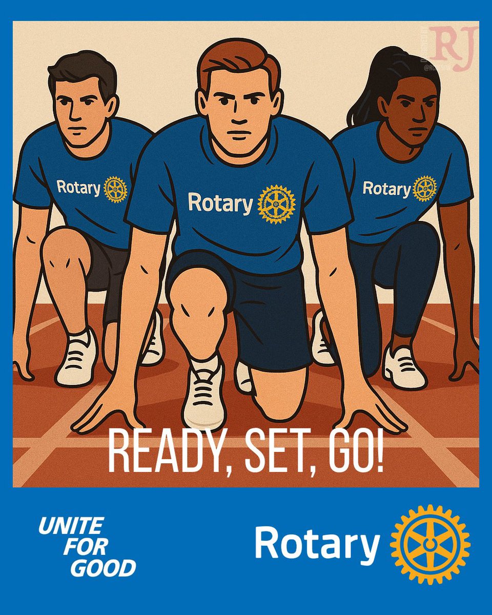 July marks the beginning of the new Rotary year! Remember, it is not about how quickly you start; it’s about how you finish. It's a marathon! Good luck, club presidents!
