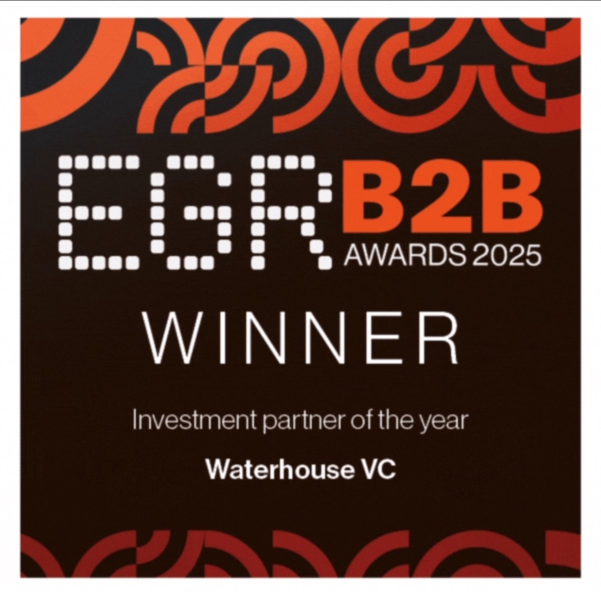 Waterhouse VC (@waterhousevc) on Twitter photo We are proud to share we were the winner of the <a href="/EGRIntel/">EGR Global</a> 'Investment Partner of the Year' at the EGR B2B Awards held in London last week.
<a href="/tomwaterhouse/">Tom Waterhouse</a> We are proud to share we were the winner of the <a href="/EGRIntel/">EGR Global</a> 'Investment Partner of the Year' at the EGR B2B Awards held in London last week.
<a href="/tomwaterhouse/">Tom Waterhouse</a>