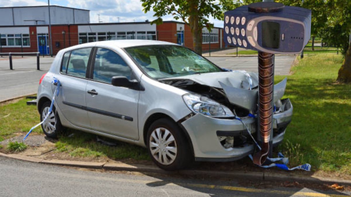 Excuse me, you can't park there.