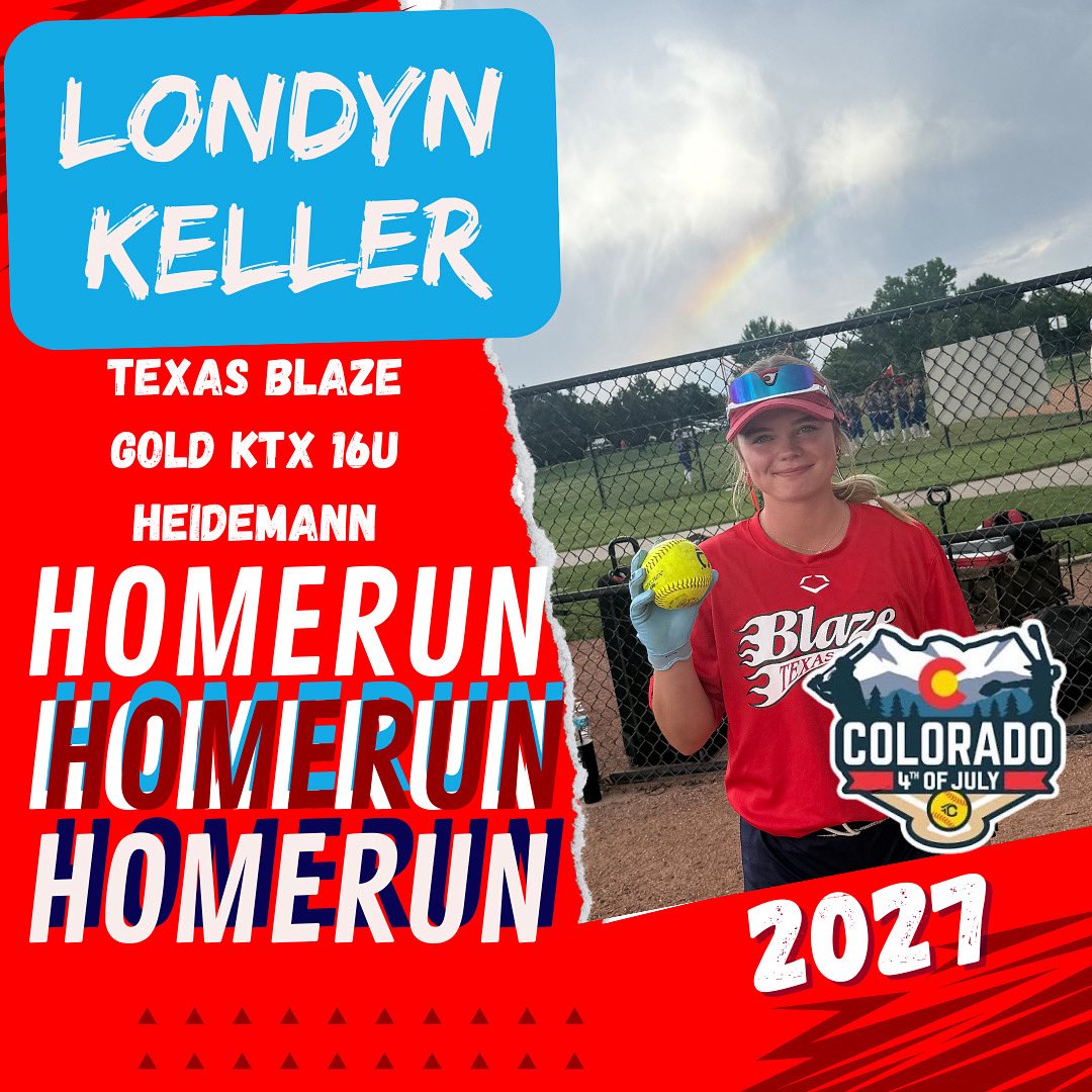 🔥💨 LONDYN KELLER = IN-THE-PARK POWER!
Speed kills, and Londyn Keller (2027) proved it with an in-the-park home run! ⚡️
She turned on the jets and never looked back — flying around the bases and making it look effortless.

Keep flashing that speed and making big plays, Londyn!