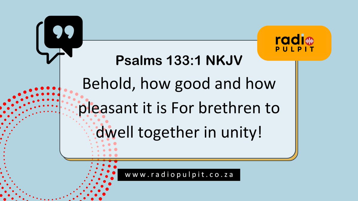 🤔 Feel like you're hitting a wall alone? The truth is—one is too small a number for greatness. God's blessing flows where there's unity. Discover why partnership unlocks your true potential in today’s devotional.🔗 bit.ly/44y10BN 

#RadioPulpit #WordForToday #Unity