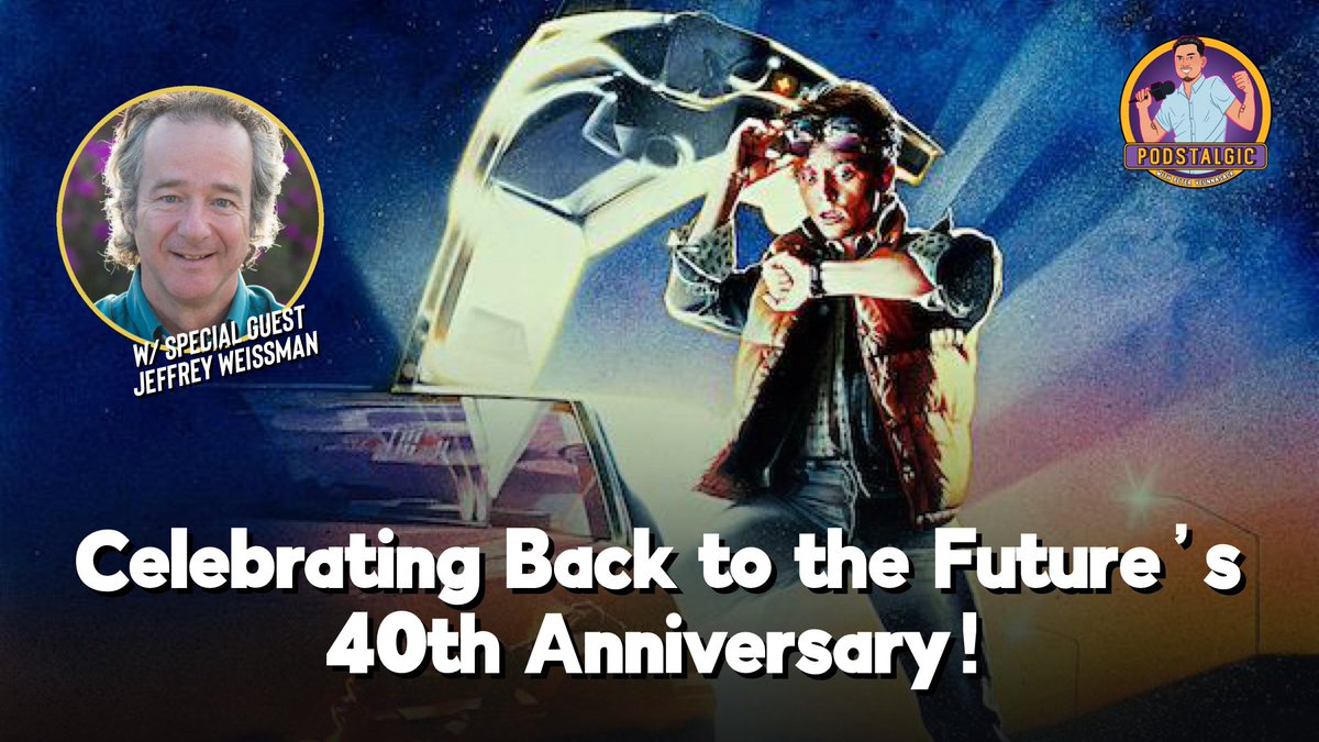 Podstalgic's tweet photo. NEW episode! We celebrate 40 years of Back to the Future and its impact it had on us. I'm joined by Albie, @EpicFilmGuys and Mikey for a roundtable discussion on merch, filming locations and special events we've experienced and attended. (cont.) https://t.co/uck168pCuG