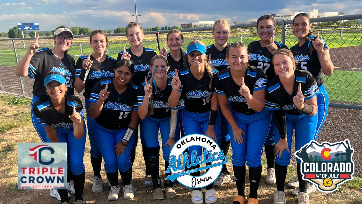 OK Athletics 27/28 Premier - Osuna (@okathletics2728) on Twitter photo Goal reached… play on championship Sunday in one of the power pools at the sparkler. <a href="/COSparkFire/">CO 4th of July</a> AND we are not done.. <a href="/CoachJoshBarnes/">Josh Barnes</a> <a href="/Casady_Webb/">Casady Webb</a> <a href="/CoachAnthony31/">Anthony Whisenhunt</a> <a href="/CoachJayGwyn/">Assistant Softball Coach, MIZZOU</a> <a href="/Coach_BMAD/">Brian Madden</a> <a href="/djgasso/">DJ Gasso</a> <a href="/ocu_softball/">Oklahoma City University Softball</a> <a href="/OSUcoachG/">Kenny Gajewski</a> <a href="/ShaleeRodriguez/">Shalee Rodriguez</a> <a href="/UTEPSoftball/">UTEP Softball</a> <a href="/TulsaSoftball/">Tulsa Softball</a> Goal reached… play on championship Sunday in one of the power pools at the sparkler. <a href="/COSparkFire/">CO 4th of July</a> AND we are not done.. <a href="/CoachJoshBarnes/">Josh Barnes</a> <a href="/Casady_Webb/">Casady Webb</a> <a href="/CoachAnthony31/">Anthony Whisenhunt</a> <a href="/CoachJayGwyn/">Assistant Softball Coach, MIZZOU</a> <a href="/Coach_BMAD/">Brian Madden</a> <a href="/djgasso/">DJ Gasso</a> <a href="/ocu_softball/">Oklahoma City University Softball</a> <a href="/OSUcoachG/">Kenny Gajewski</a> <a href="/ShaleeRodriguez/">Shalee Rodriguez</a> <a href="/UTEPSoftball/">UTEP Softball</a> <a href="/TulsaSoftball/">Tulsa Softball</a>