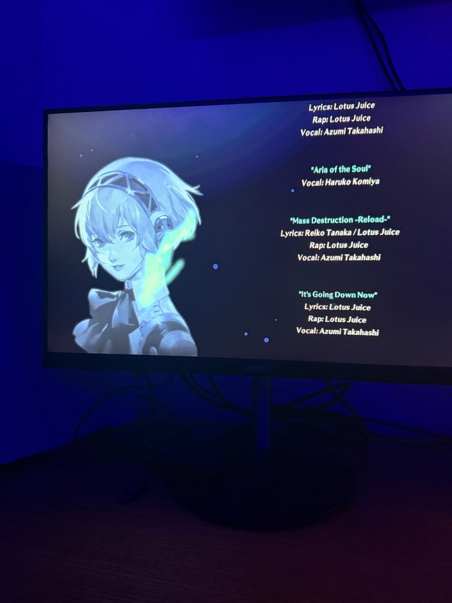 SEESboySleeps's tweet photo. I finally found time to go back and finish persona 3 reload. 
So peak🫶. https://t.co/W4Eul1qtiY