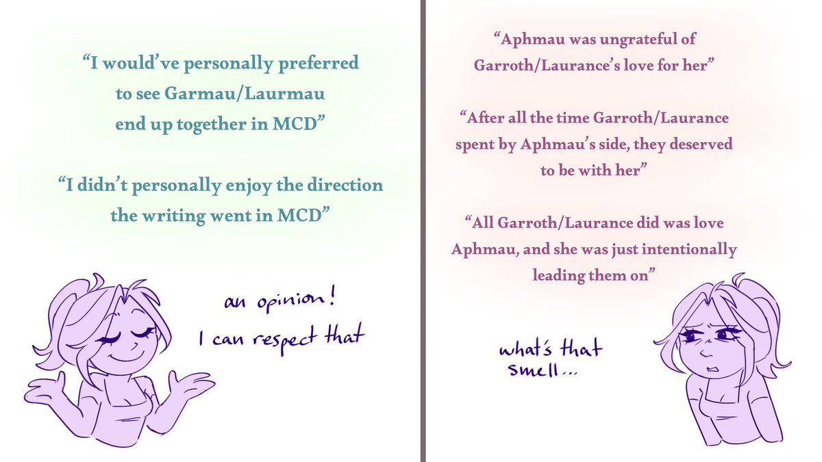 stell4rlune's tweet image. I’ve noticed some surprisingly common sentiments in this fandom that give me the ick 😓 
there’s something about it that I believe starts with Mis and ends with Ogyny