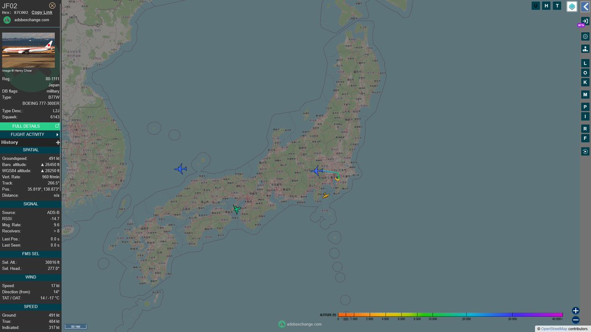 AIYeyENGDdJkjTr's tweet photo. July 6, 2025
#Haneda, Tokyo ==>
#JF01 #87C003 Japanese government Boeing 777-300ER
#JF02 #87C002 Japanese government Boeing 777-300ER https://t.co/TK12OKfjNh