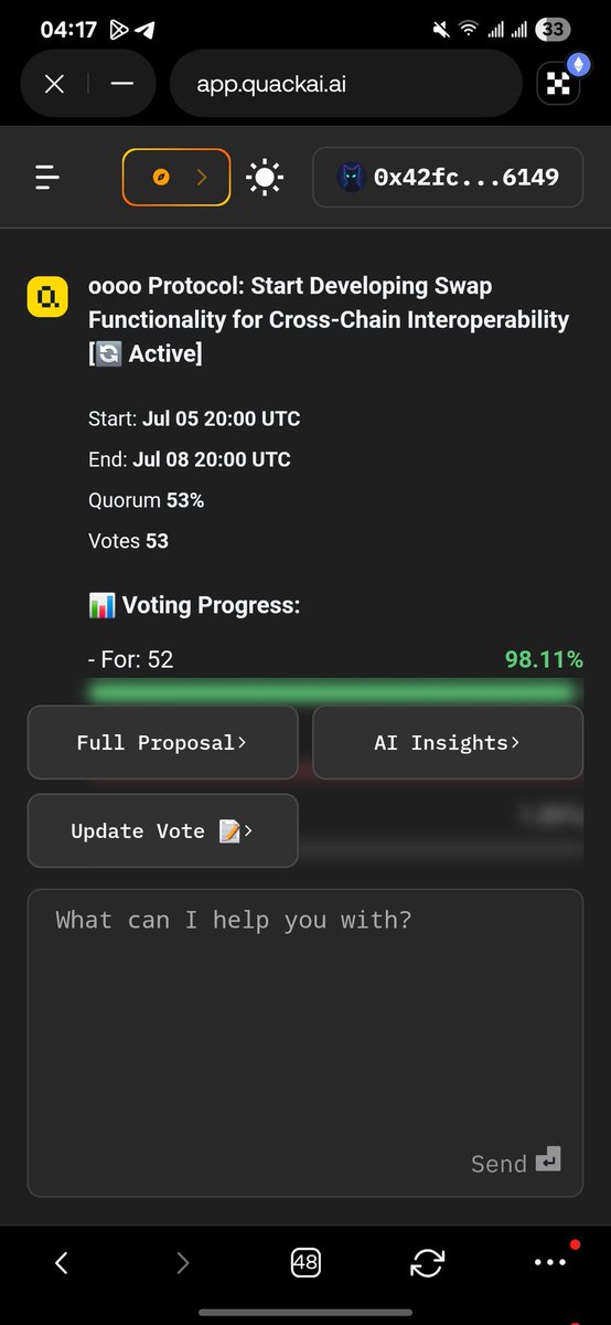 Mabuuchiiiii's tweet image. Watching @QuackAI_AI grow has been exciting!

Real use cases, active devs, and a loyal community.

Not just another Al project - this one's got substance.

Go vote to the new proposal : app.quackai.ai/quackipedia?in… 

#QuackAl #CommunityCampaign

#Web3Al