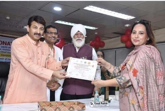“Salute to the ‘Blood Warrior &amp; Seva Ambassador’
A remarkable woman who has donated 44 units of blood with a mission to reach 100, while tirelessly serving society—through langer Sewa in hospitals, education in slums &amp; supporting the poor /needy in hospitals &amp; old age homes.