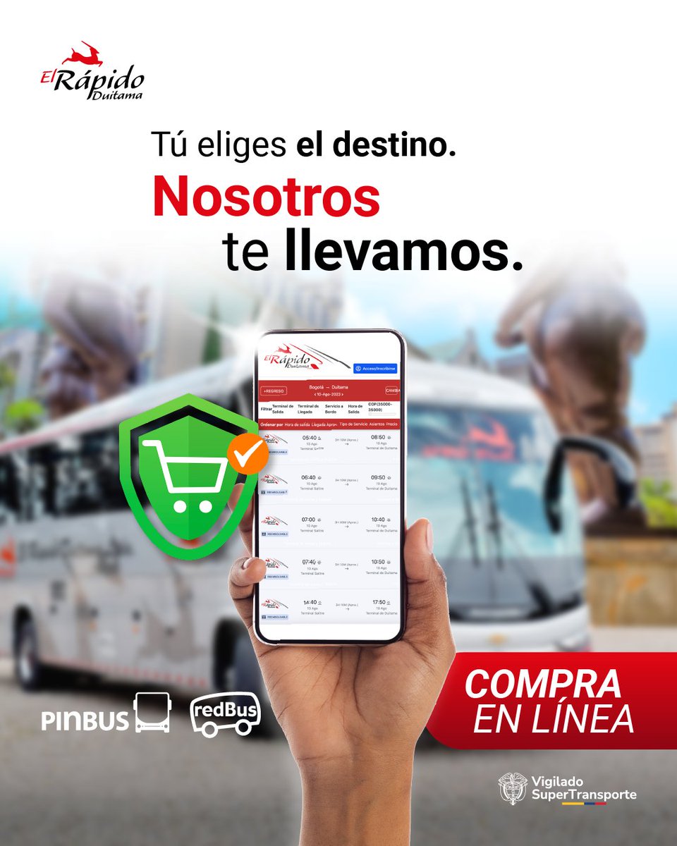 ¿Quieres viajar en el mejor horario, desde tu lugar favorito y con descuento?
Compra en línea y tú eliges TODO.
Así se viaja en julio. Así se viaja con Flota Magdalena.

#ViajaComoQuieres #JulioInteligente #CompraEnLínea