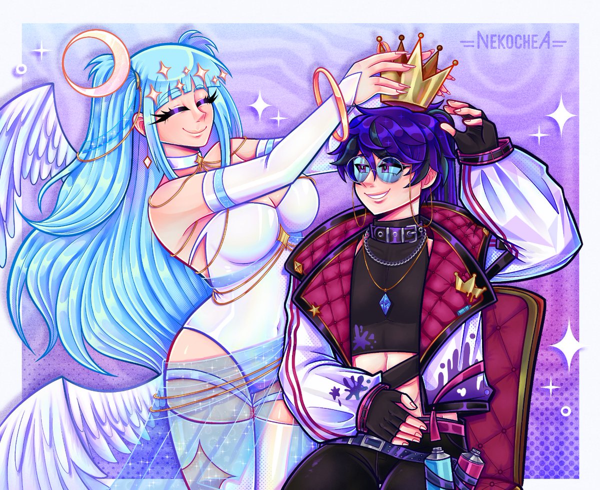 deusrhea_'s tweet photo. Big Happy Birthday to my favorite silly guy, @EmperorTsuna!!

Glad you enjoyed your birthday present!! :3c
#TsunArtist
Art by @nekochea_san 💙💙 https://t.co/Gi1gFkDYER