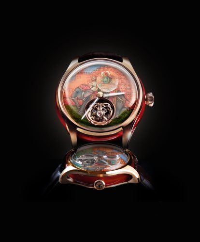 Watchbazar's tweet image. Titan’s first-ever in-house tourbillon movement—Jalsa a marvel with 144 components and 14 jewels.