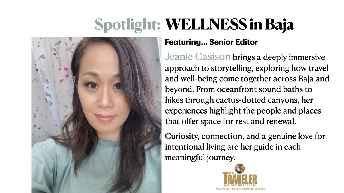 The annual Collector's edition of BajaTraveler® launching JAN 2026 - BE PART of this STRONG comeback! Featuring a WELLNESS section... CALL US TODAY! (619) 987-8036. hashtag#jeaniecasison hashtag#bajatraveler hashtag#wellness hashtag#wellnessinbaja