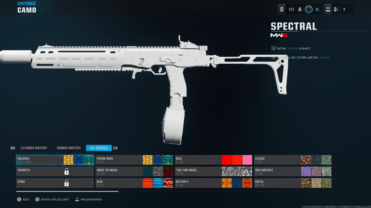 beard_of_ren's tweet photo. Soooo @Activision @CallofDuty instead of allowing us to just use ANY camo we've unlocked on any gun(especially if it's in Warzone) where we have hundreds of guns to use... people figured out how to glitch camos onto BO6 guns... instead, you just removed the camos we've earned!? https://t.co/tdz6t7eX7z