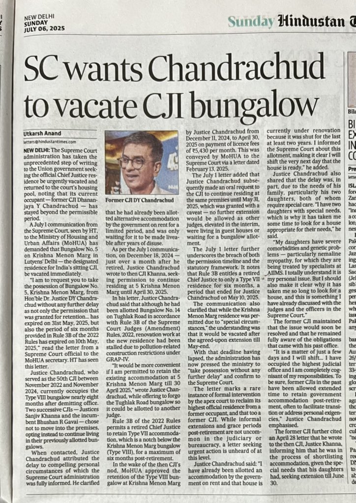 When he was CJI, he used to give lectures on morality in society in daily basis