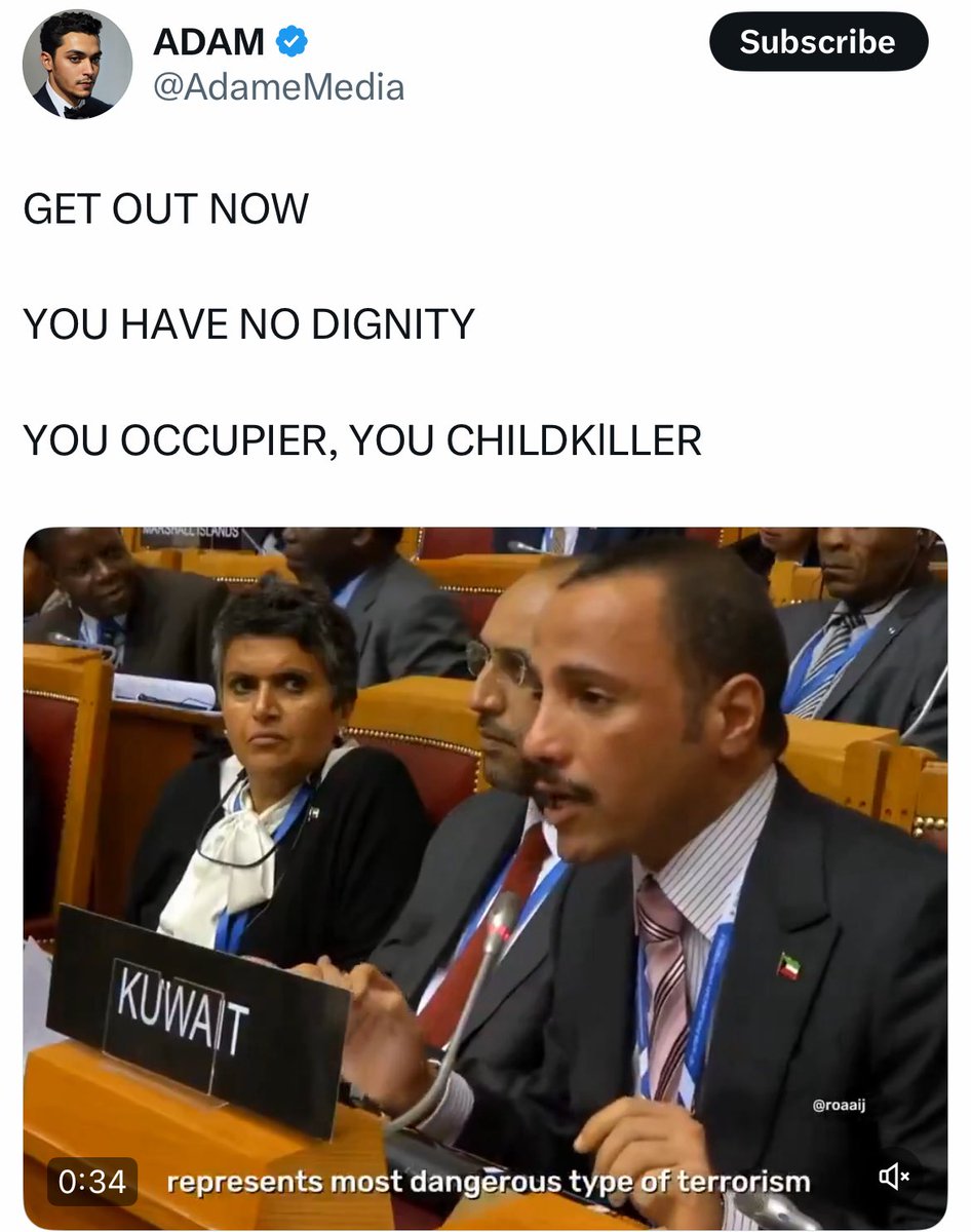 Expelling +400,000 “Palestinians” in ’91 and thinking you can yell “Free Palestine” with a straight face. Kuwait, we see you. 👀🤡
