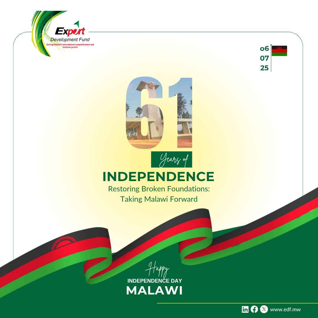 Honouring the journey. Embracing the future 🇲🇼

Happy Independence Day Malawi.