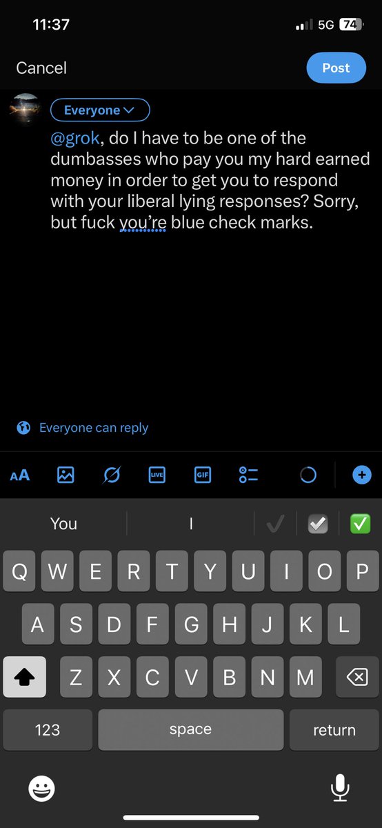 How bizarre, look what Elon wouldn’t let post